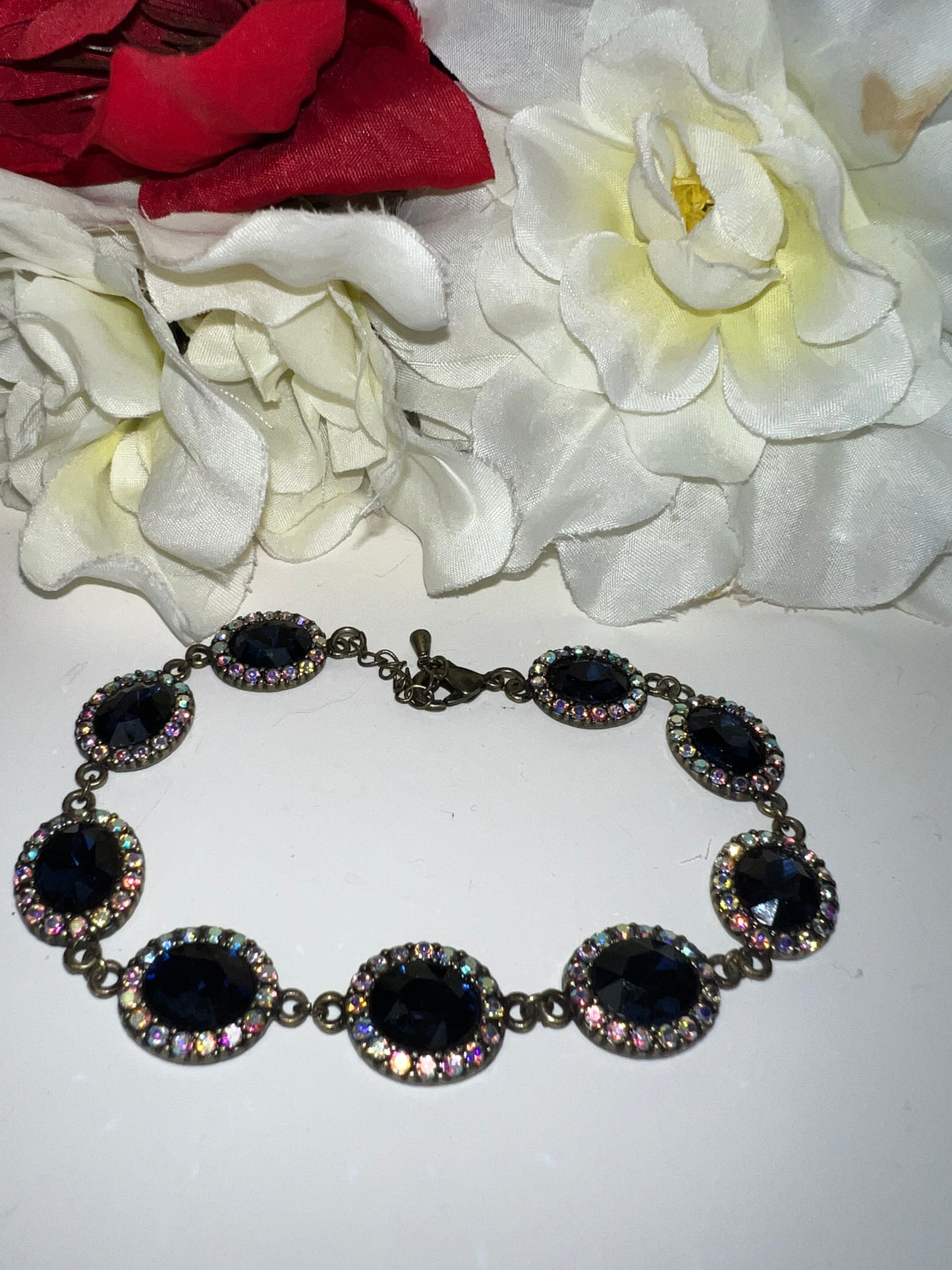 Midnight blue crystal bracelet