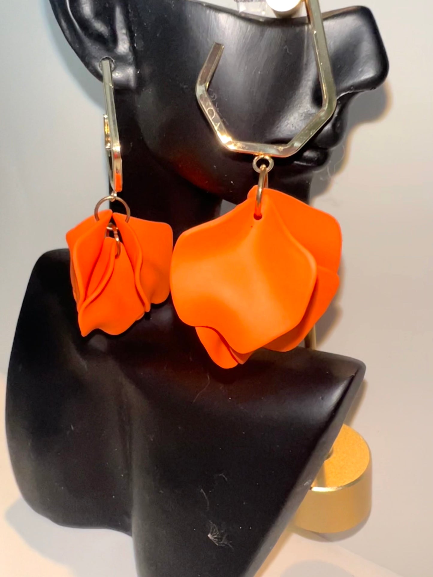 Acrylic Petal Drop Earrings