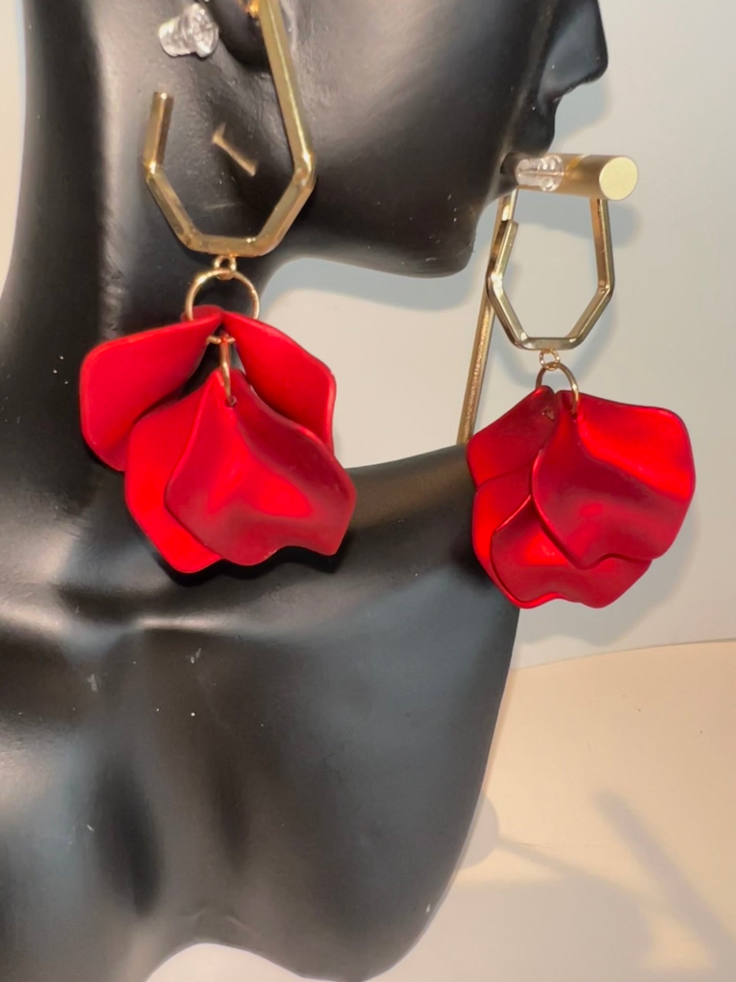 Acrylic Petal Drop Earrings