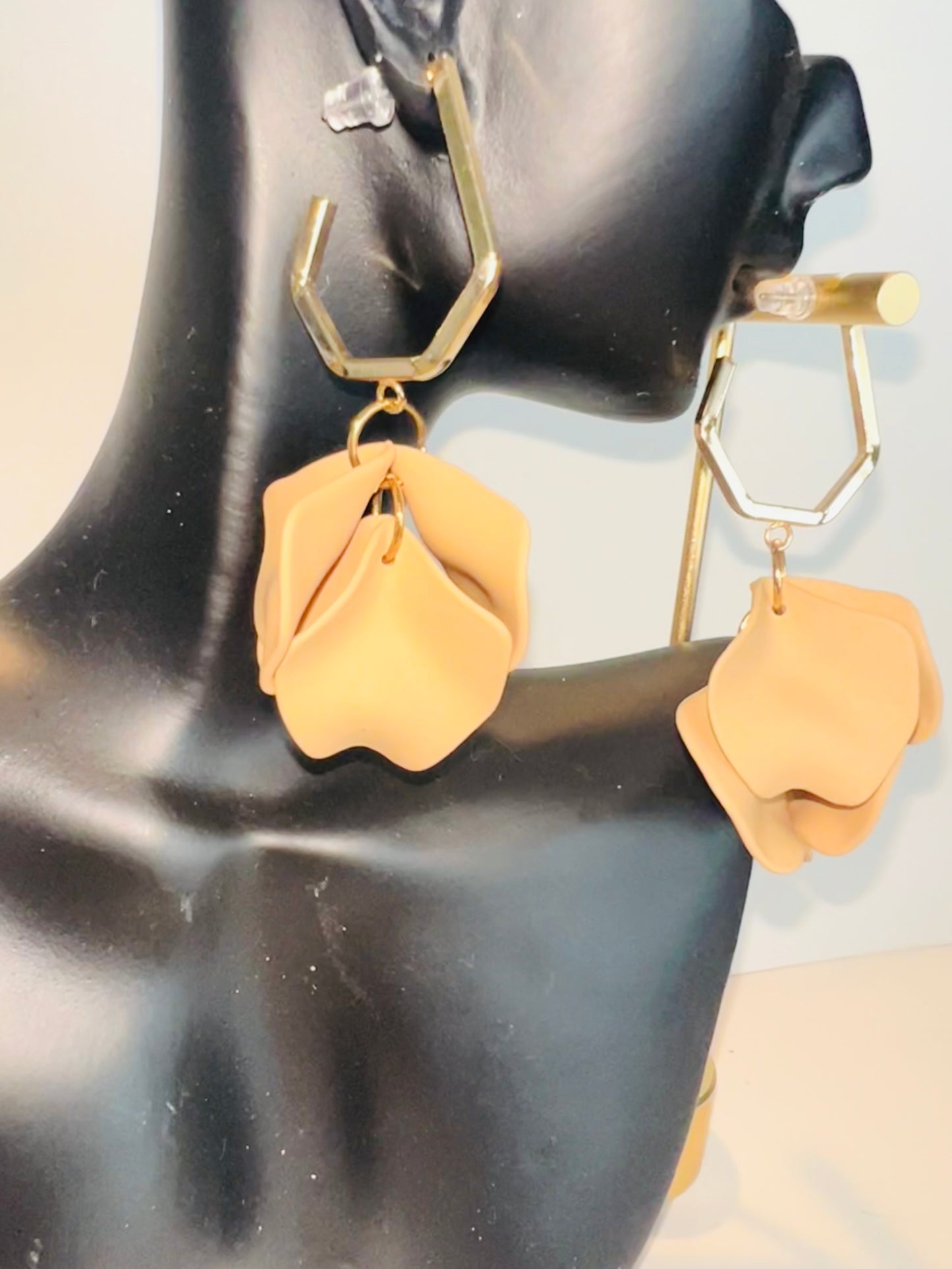 Acrylic Petal Drop Earrings