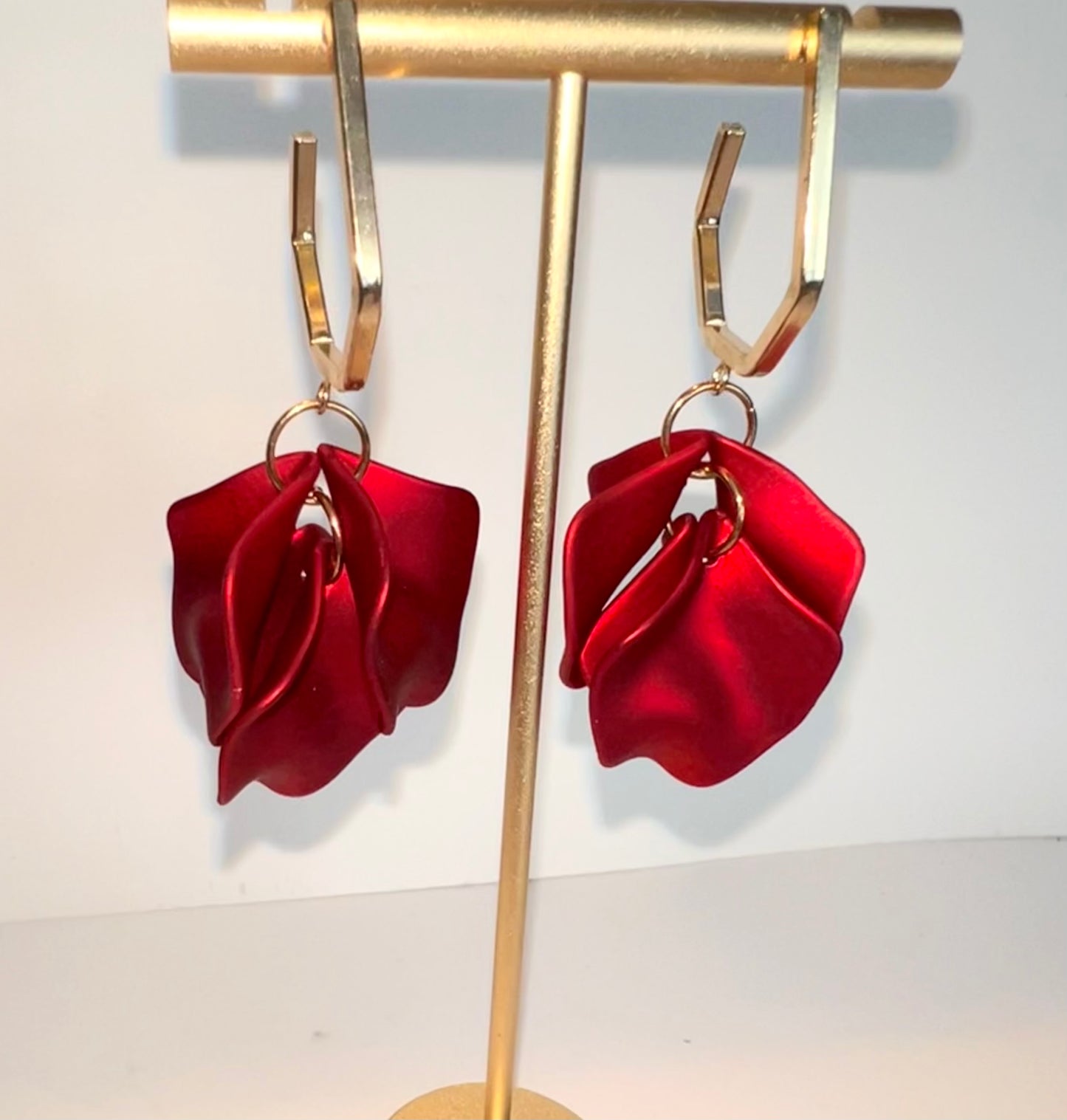 Acrylic Petal Drop Earrings