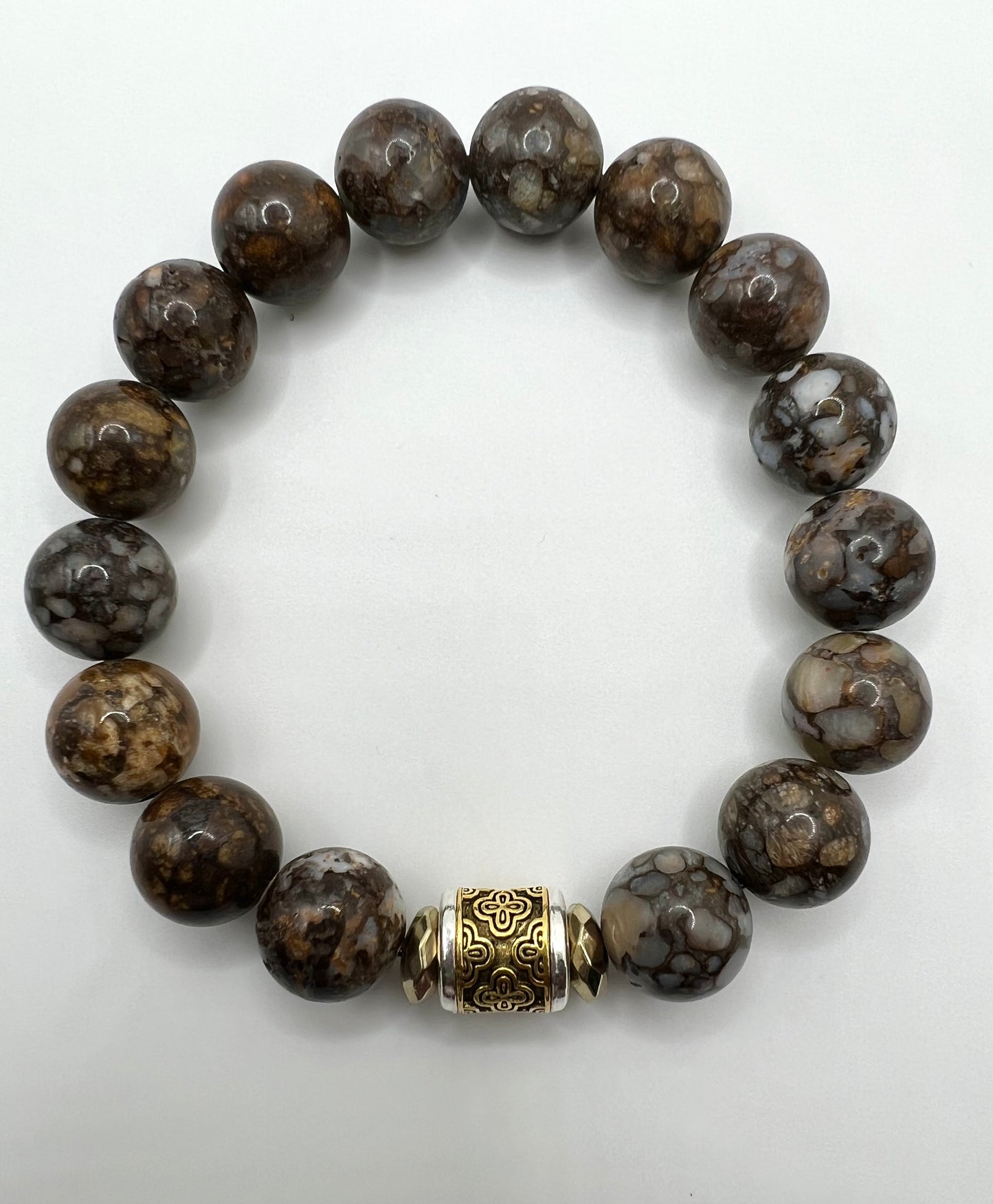 Men’s Ocean Fossil Jasper Bracelet