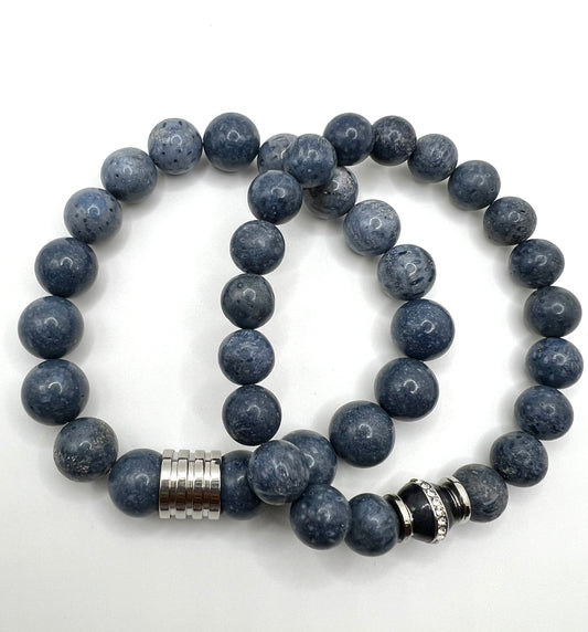 Men’s Denim Lapis Bracelet