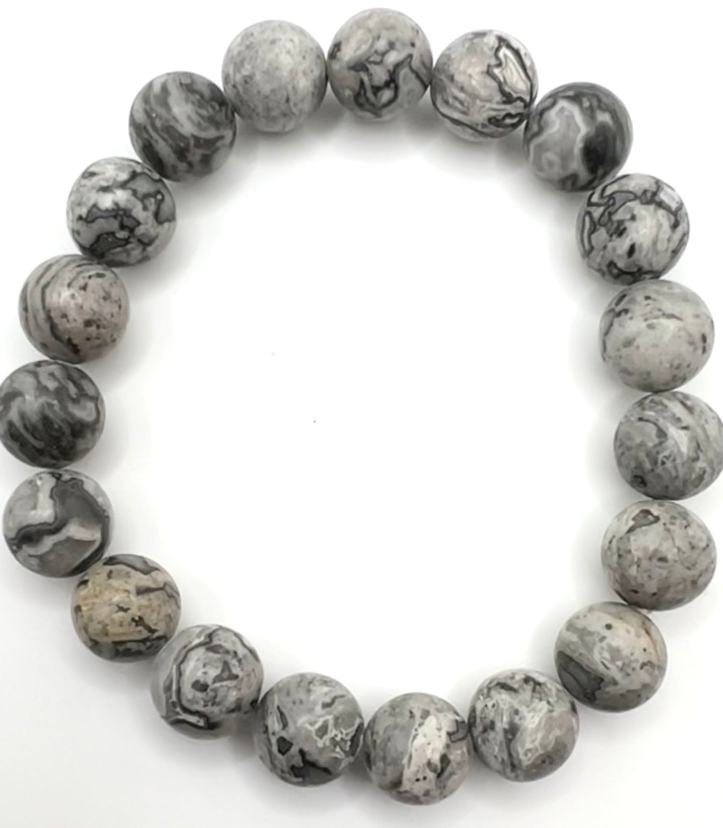 Men’s Grey Picasso Jasper Bracelet