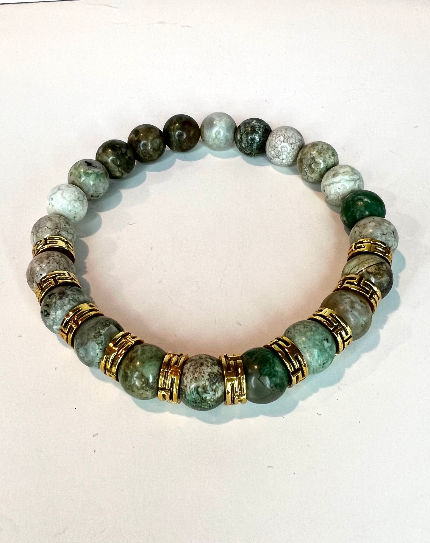 Multi-color Green Agate