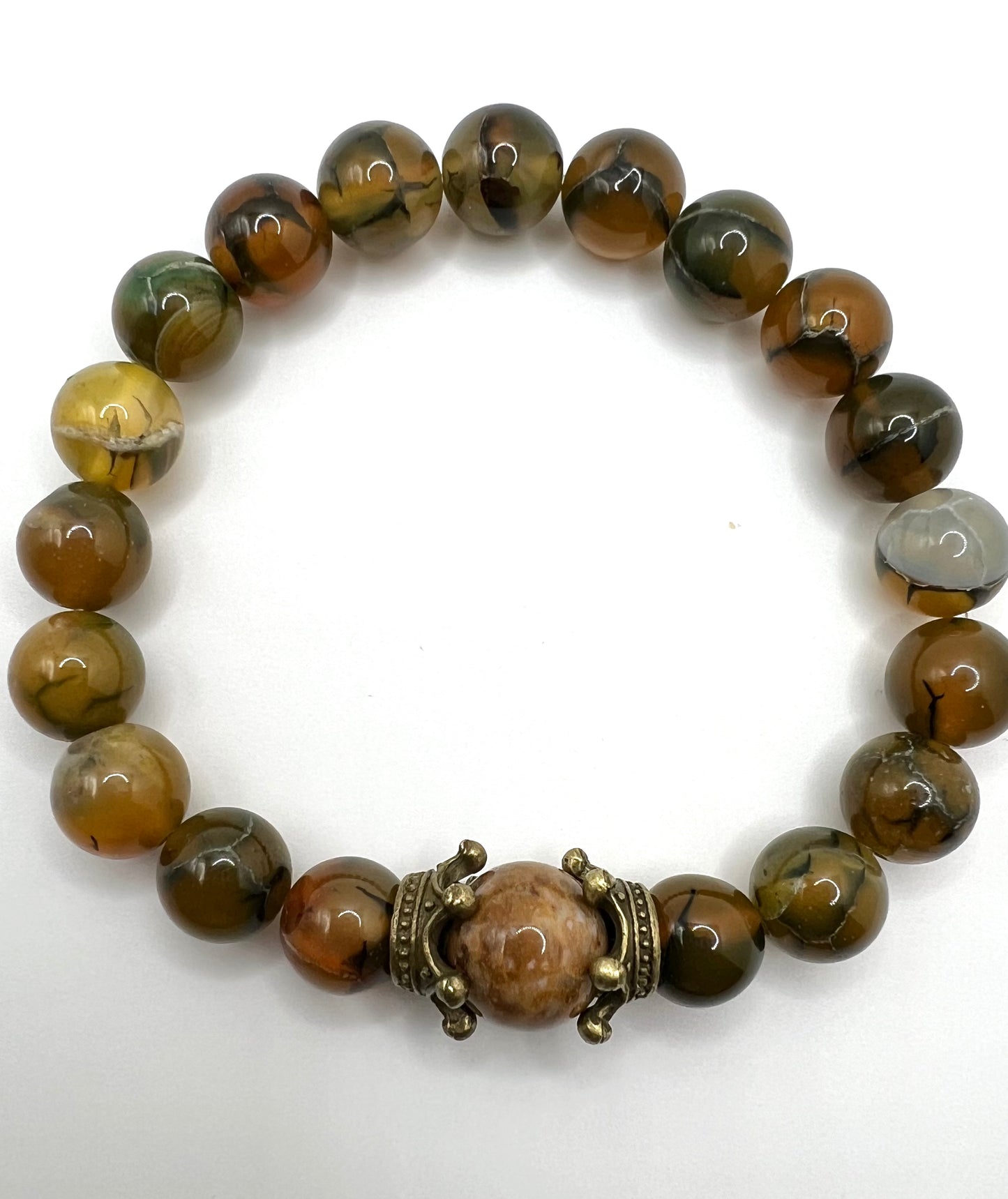 Men’s Jade/Agate/Tiger Eye Bracelet