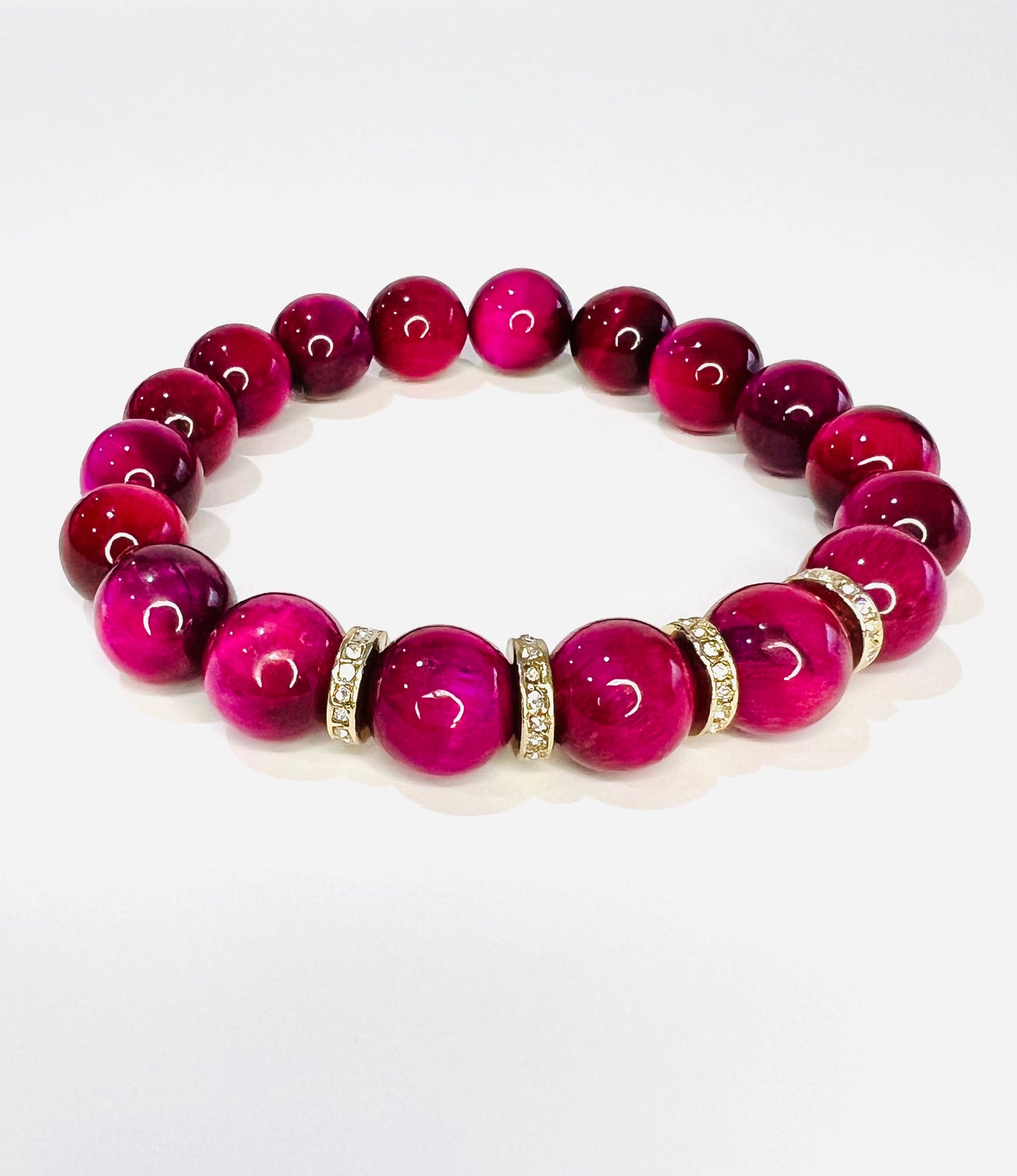 Pink Tiger Eye Bracelet