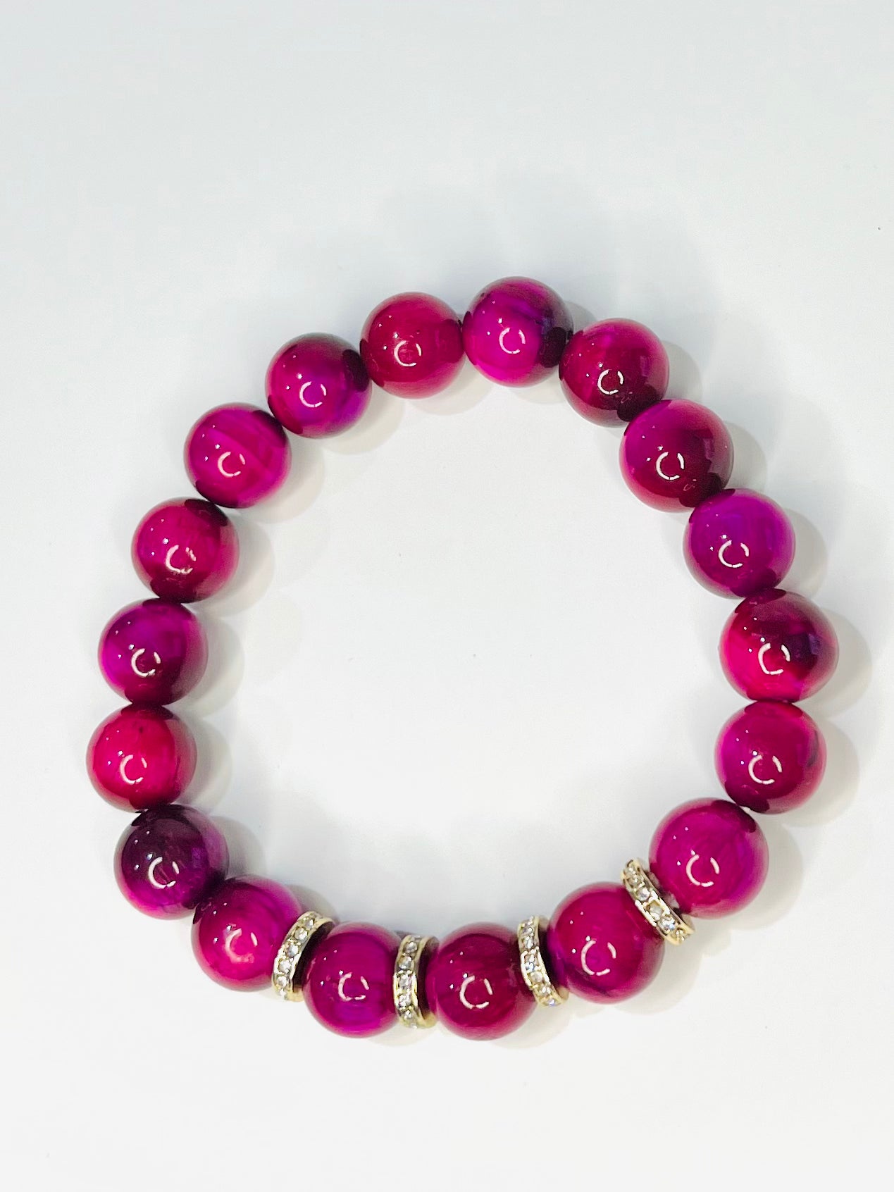 Pink Tiger Eye Bracelet