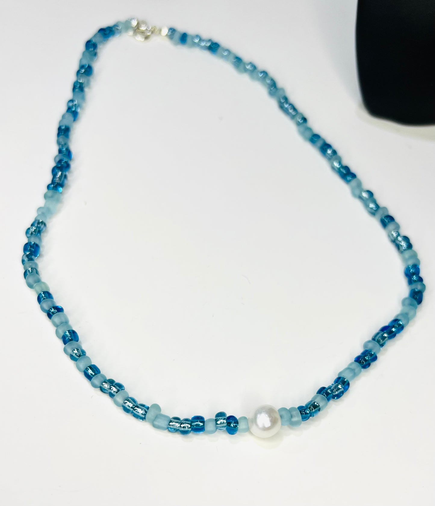 Freshwater Pearl and Seed Bead Necklace