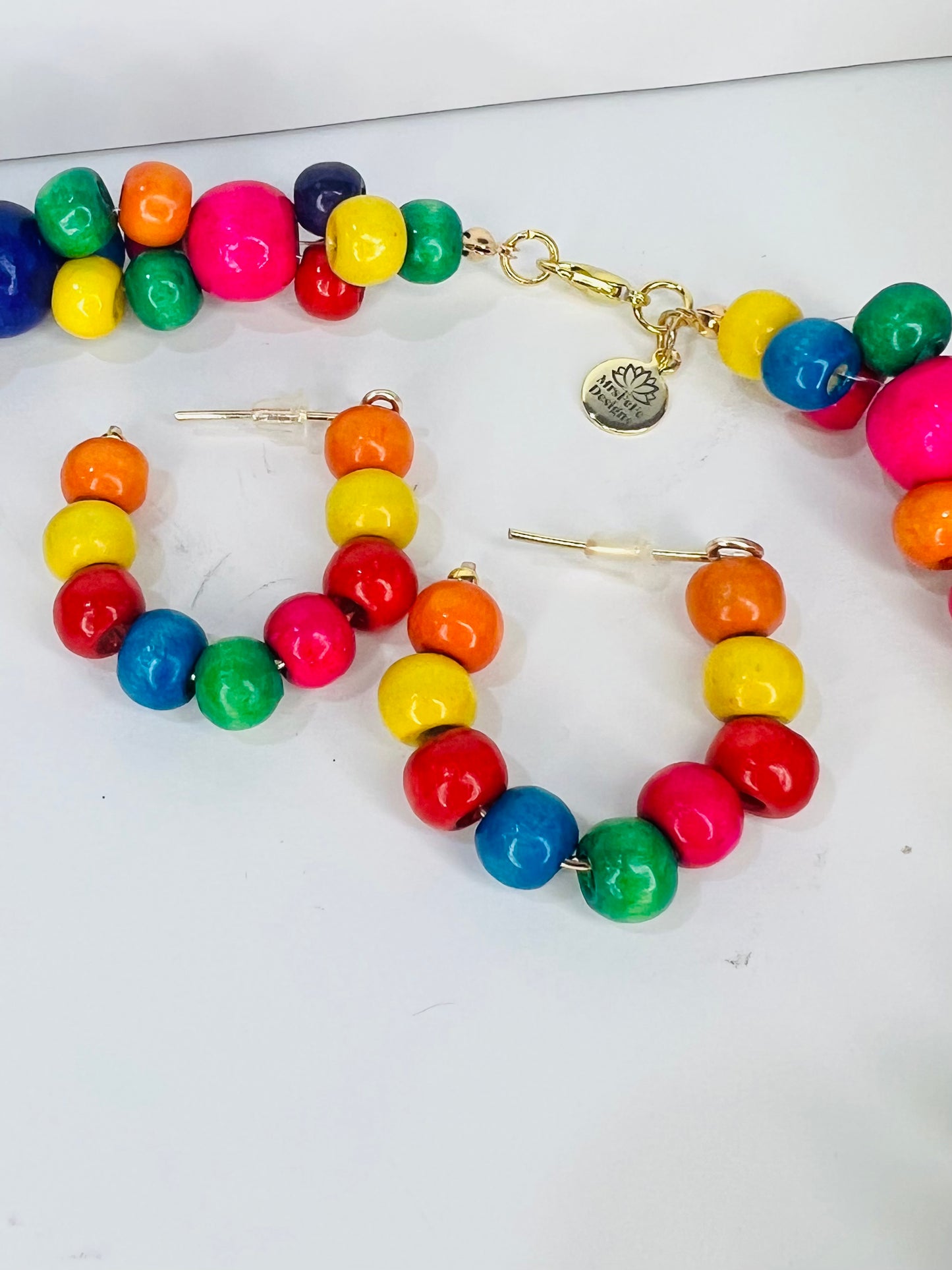 Colorful Wood Beaded Jewelry