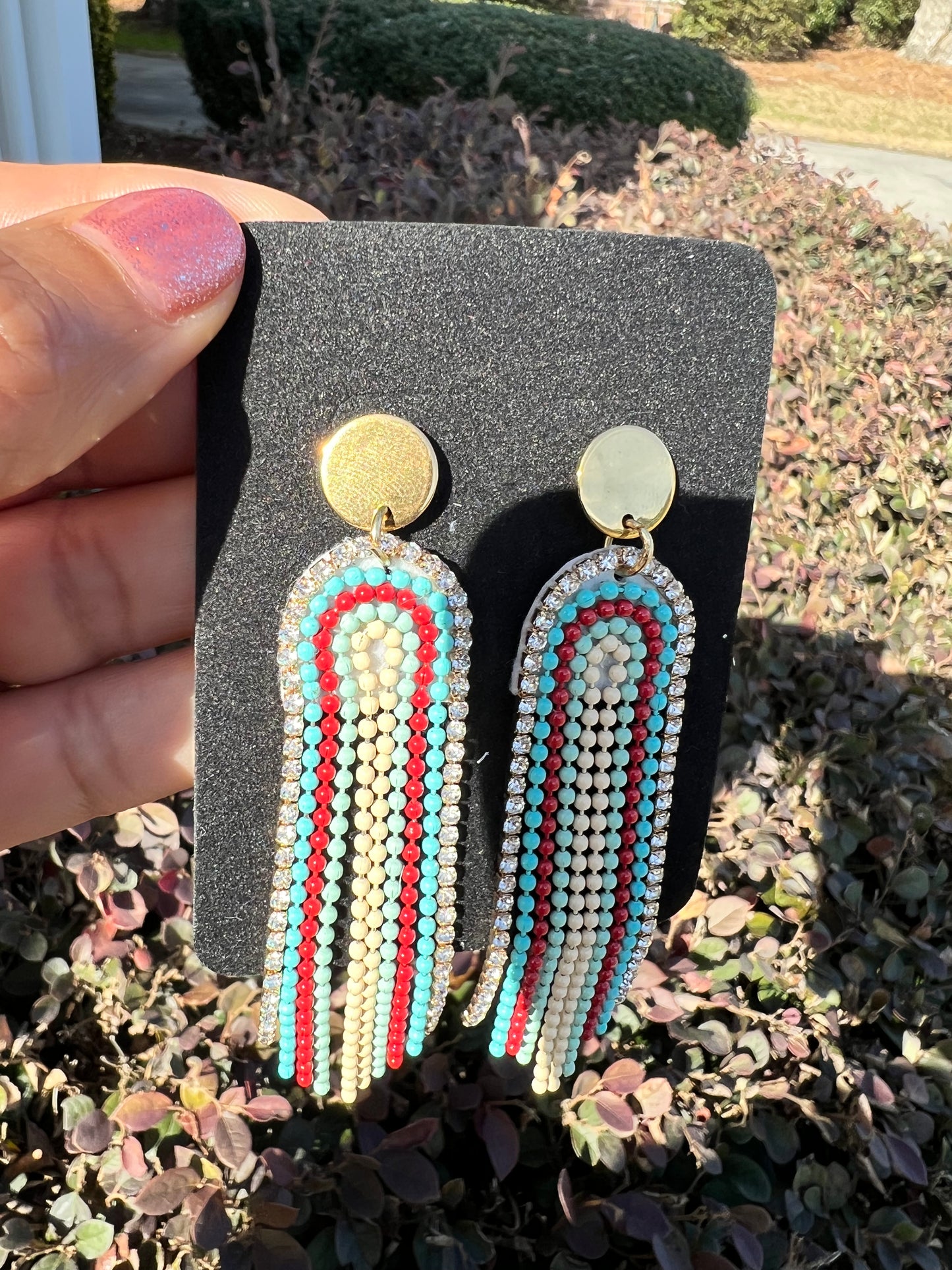 Long dangle earrings