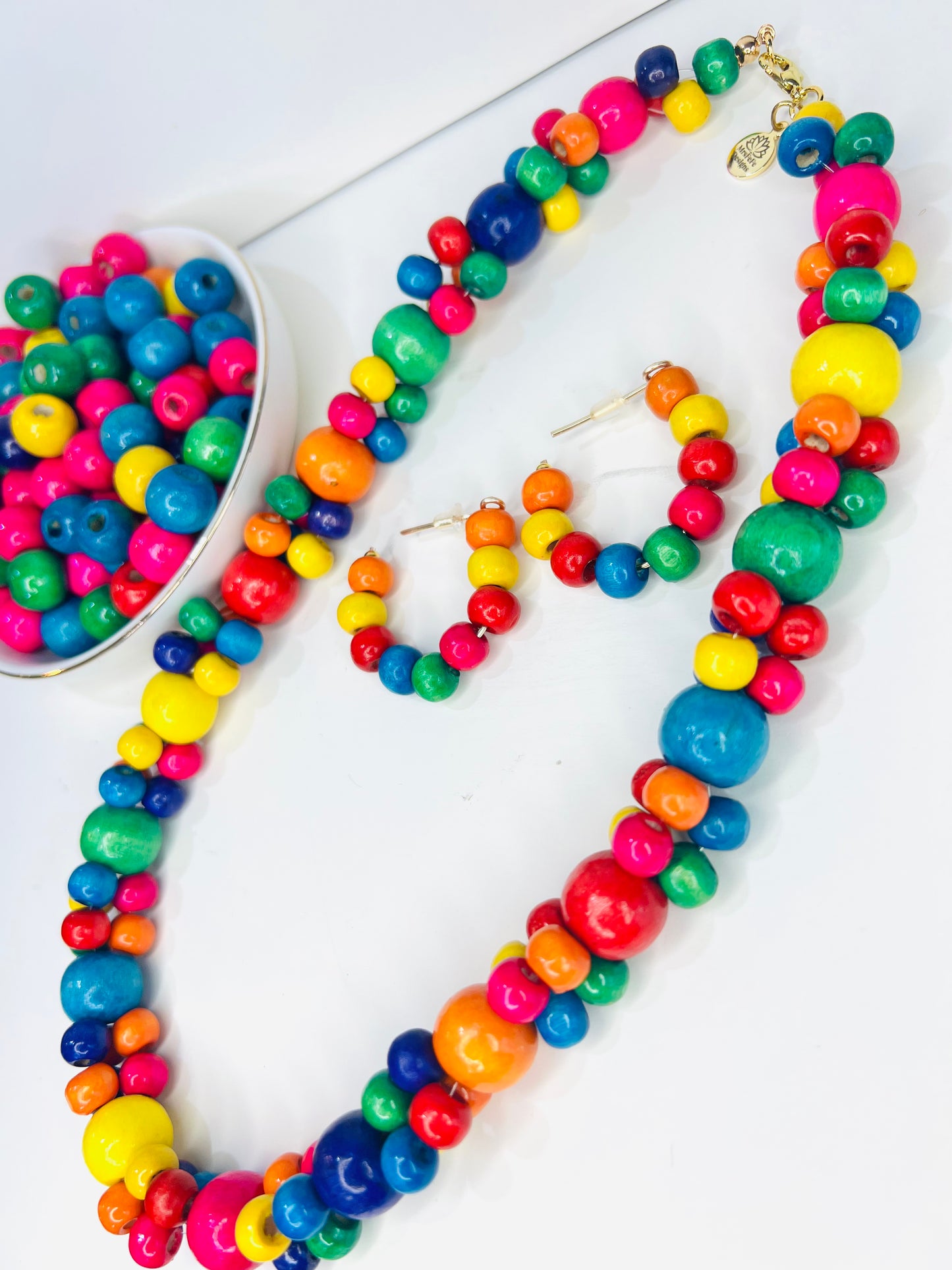 Colorful Wood Beaded Jewelry