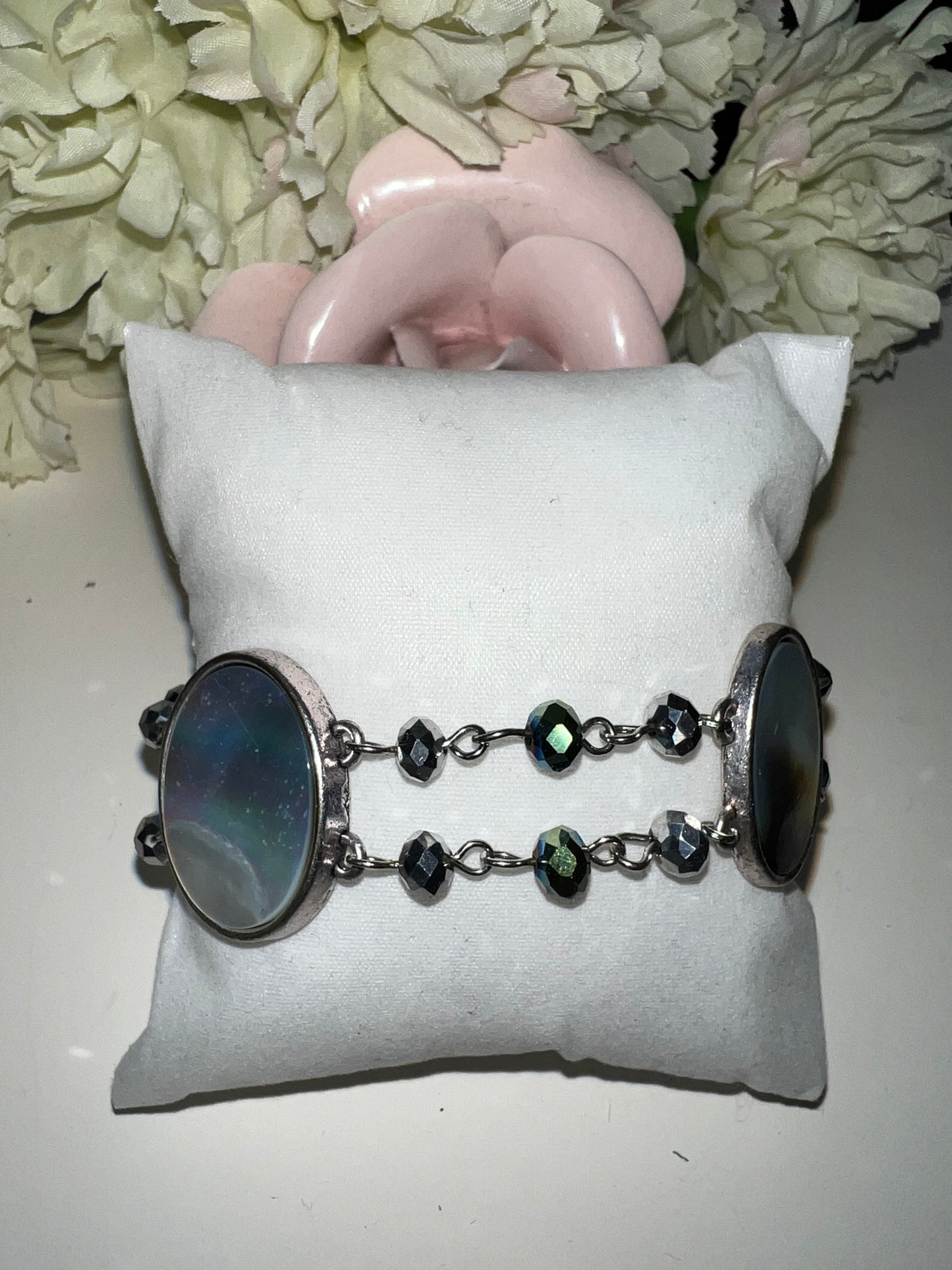 White Abalone shell bracelet