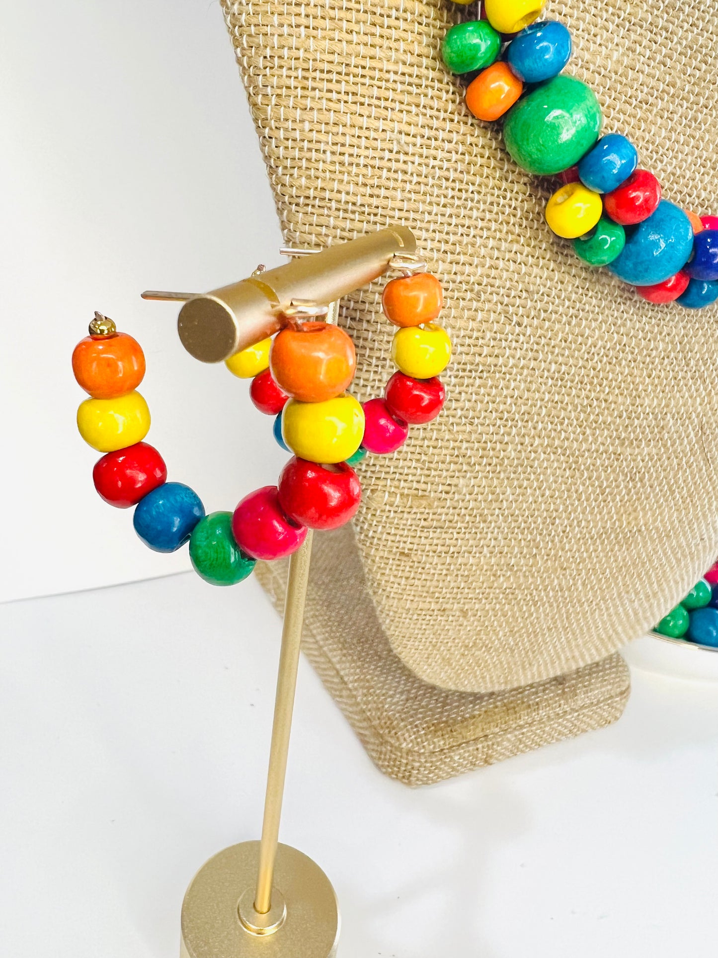 Colorful Wood Beaded Jewelry