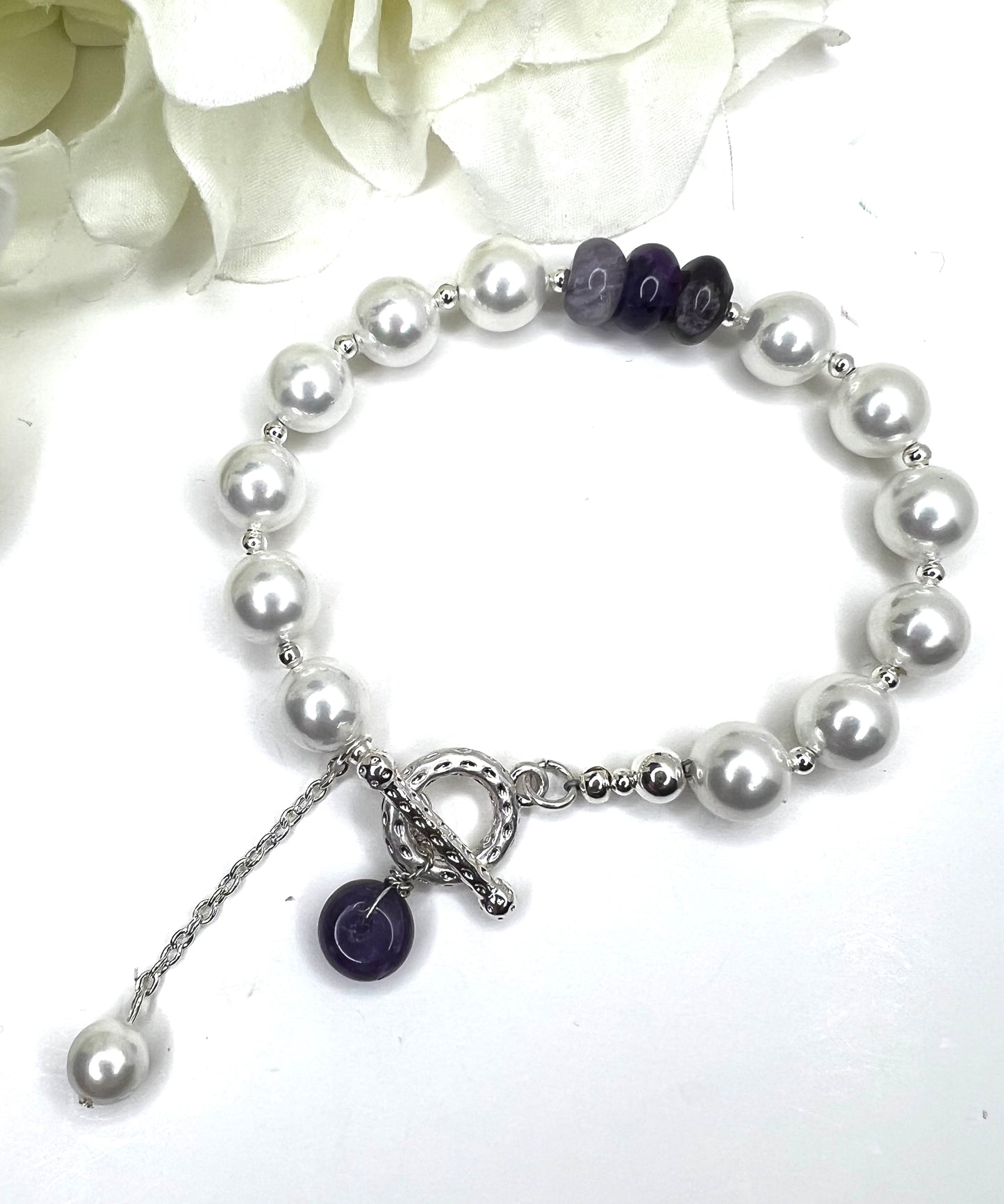 Pearl and Amethyst Bracelet