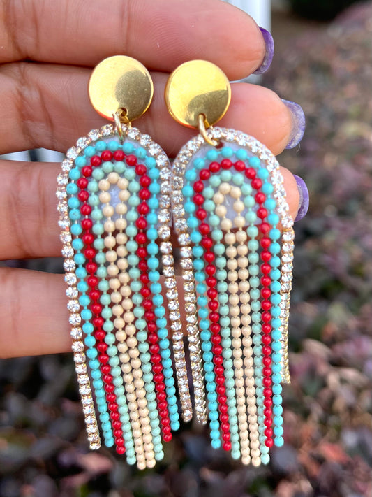 Long dangle earrings