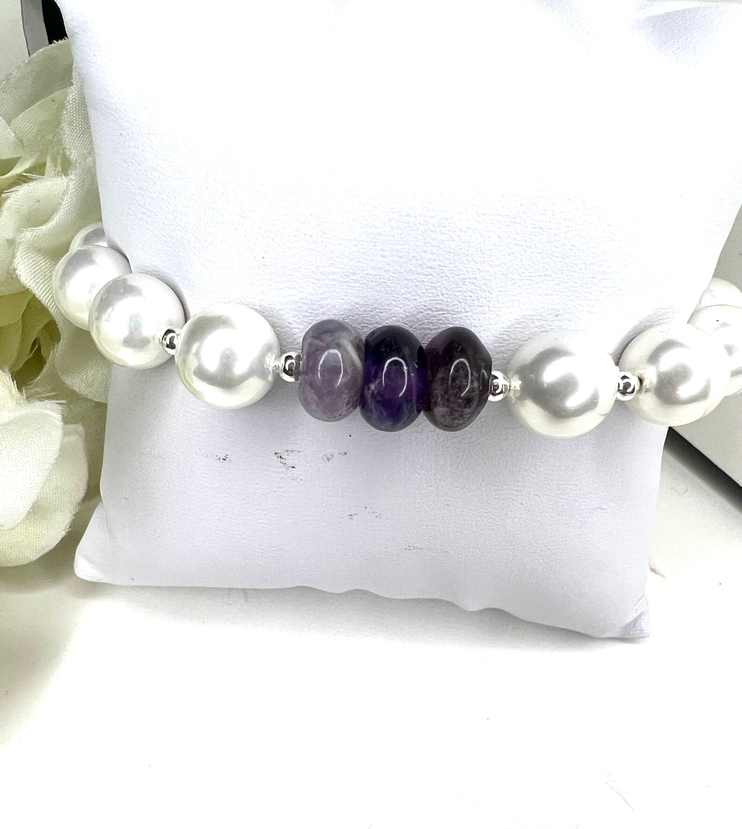 Pearl and Amethyst Bracelet