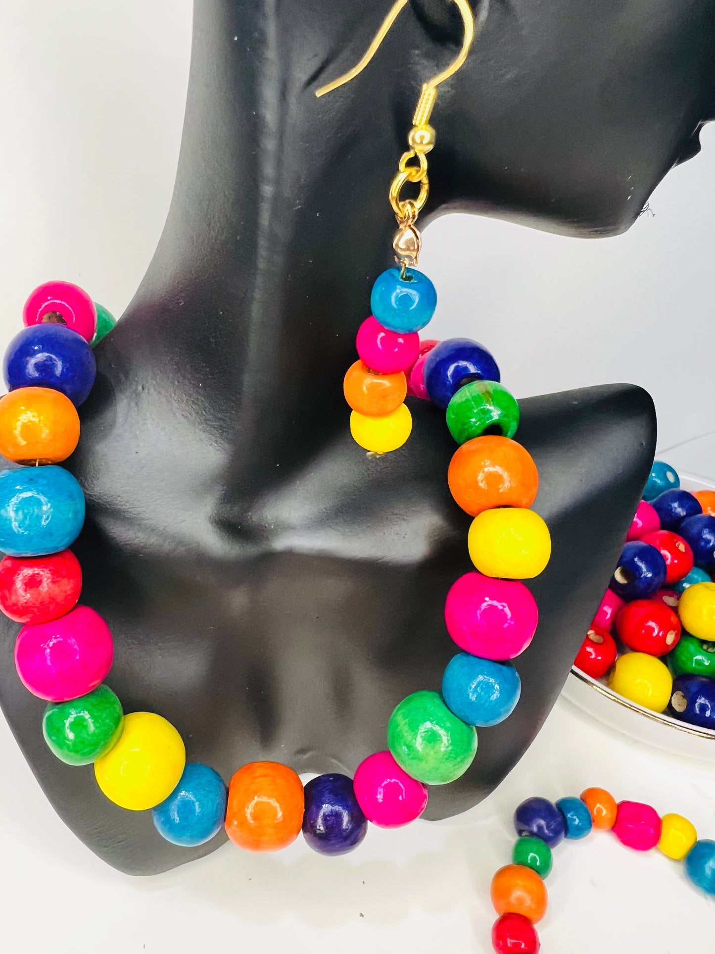 Colorful Wood Beaded Jewelry