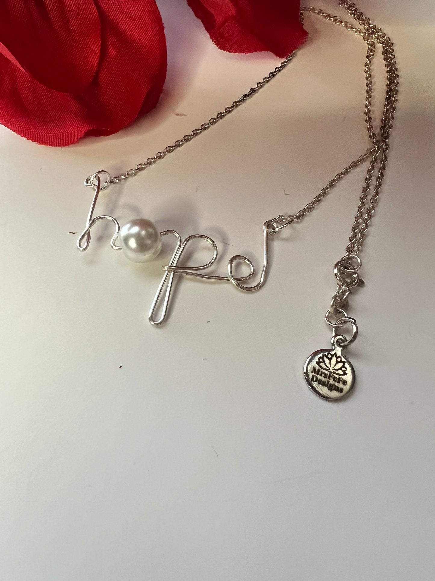 Sterling Silver “Hope” Necklace