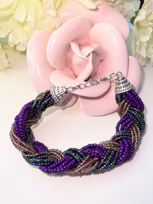 Beaded braided bracelet